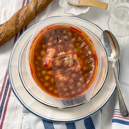 Garbanzos con gambones