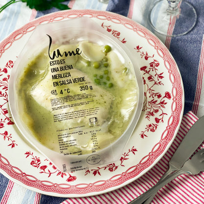 Merluza en salsa verde con patatas