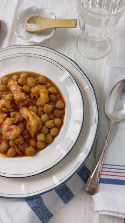Garbanzos con gambones